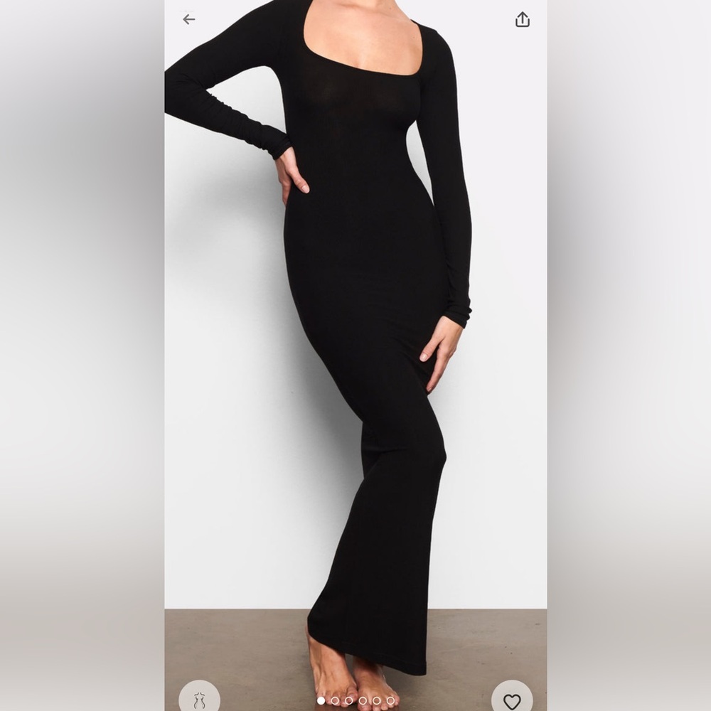 Skims soft lounge long sleeve dress